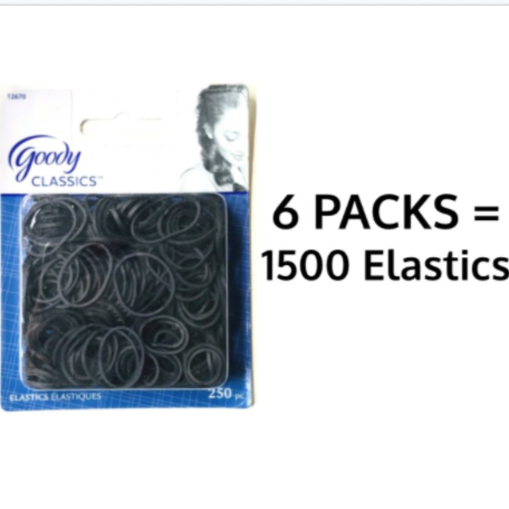 Goody Hair Elastics 6PACKS=1500 BRAND NEW